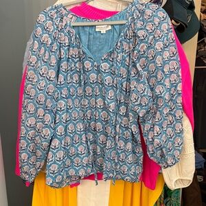 Emerson Fry Teal Blouse